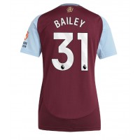 Camisa de Futebol Aston Villa Leon Bailey #31 Equipamento Principal Mulheres 2024-25 Manga Curta